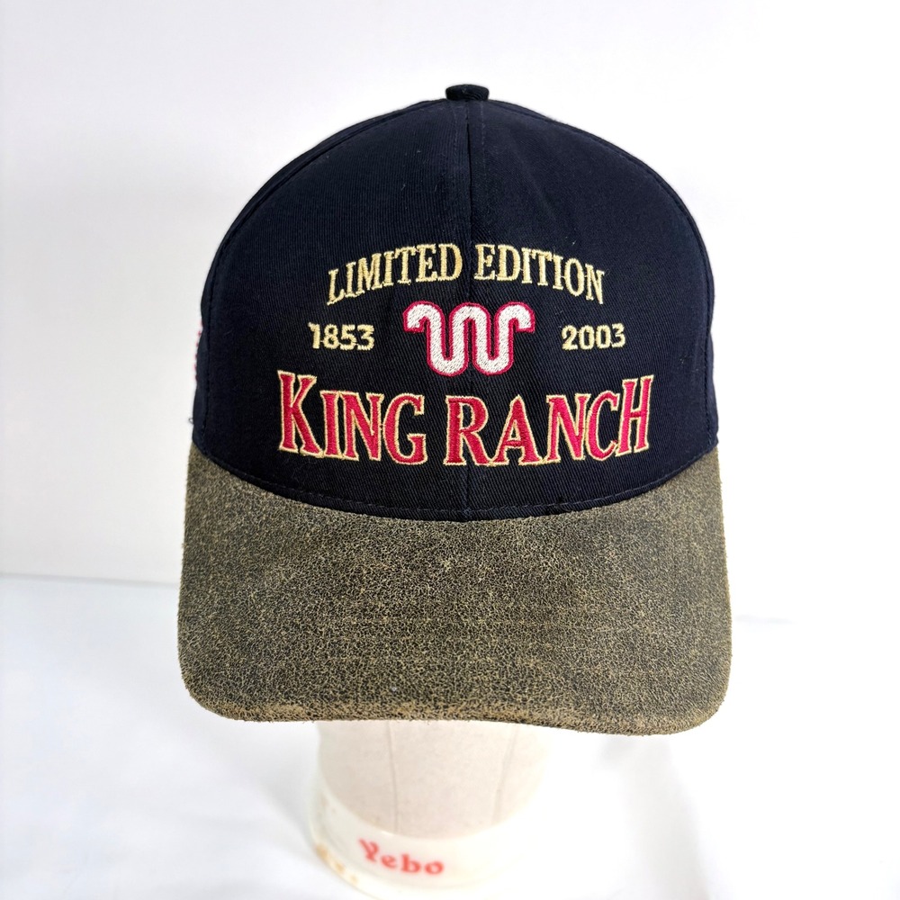 King Ranch Hat Navy Blue Brown 150th Anniversary Limited Edition USA Strapback